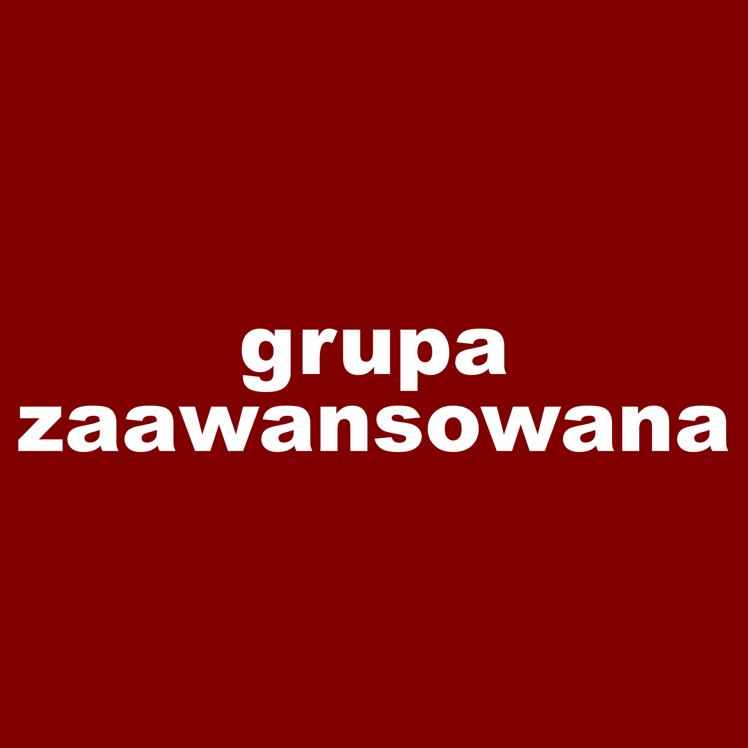 obrazek z napisem grupa zaawansowana