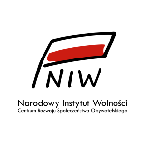 Logotyp Narodowego Instytutu Wolności - Centrum Rozwoju Społeczeństwa Obywatelskiego